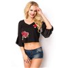 zomerblouse zwart roos zomerblouse zwart roos