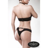 Transparant kanten halterbh set