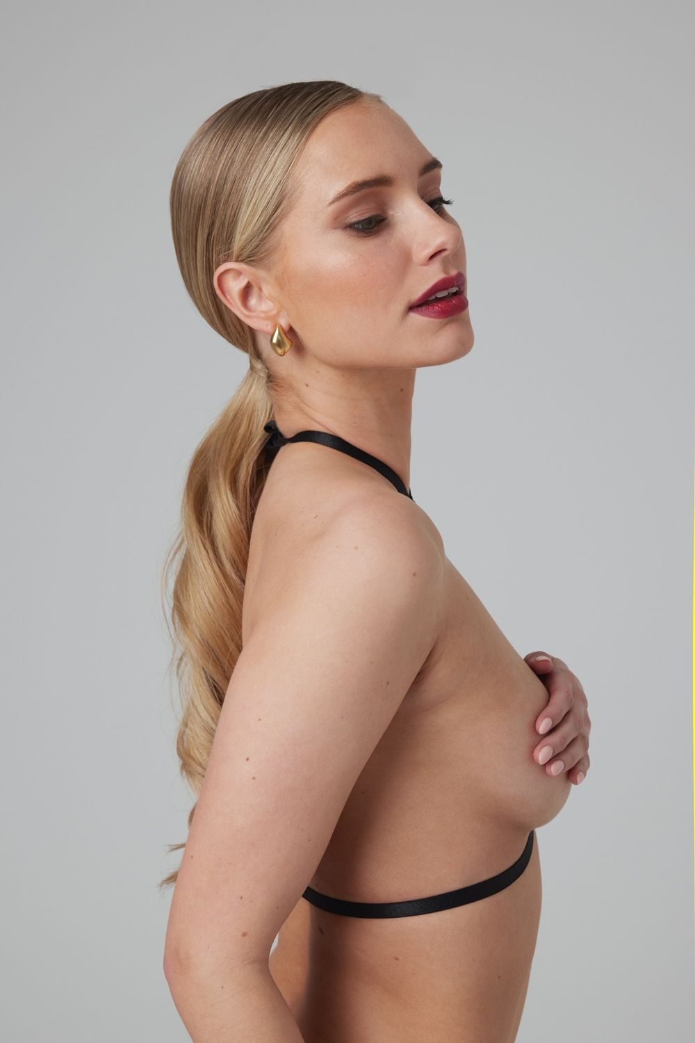 Christine - Strappy Harness Bralette Obsession - zwart - afbeelding 5
