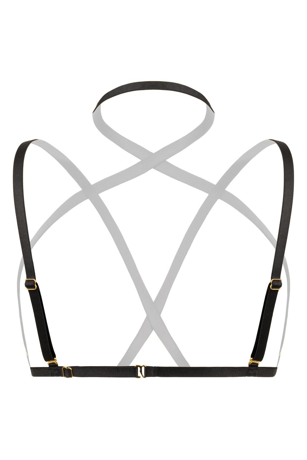 Christine - Strappy Harness Bralette Fia - zwart - afbeelding 5