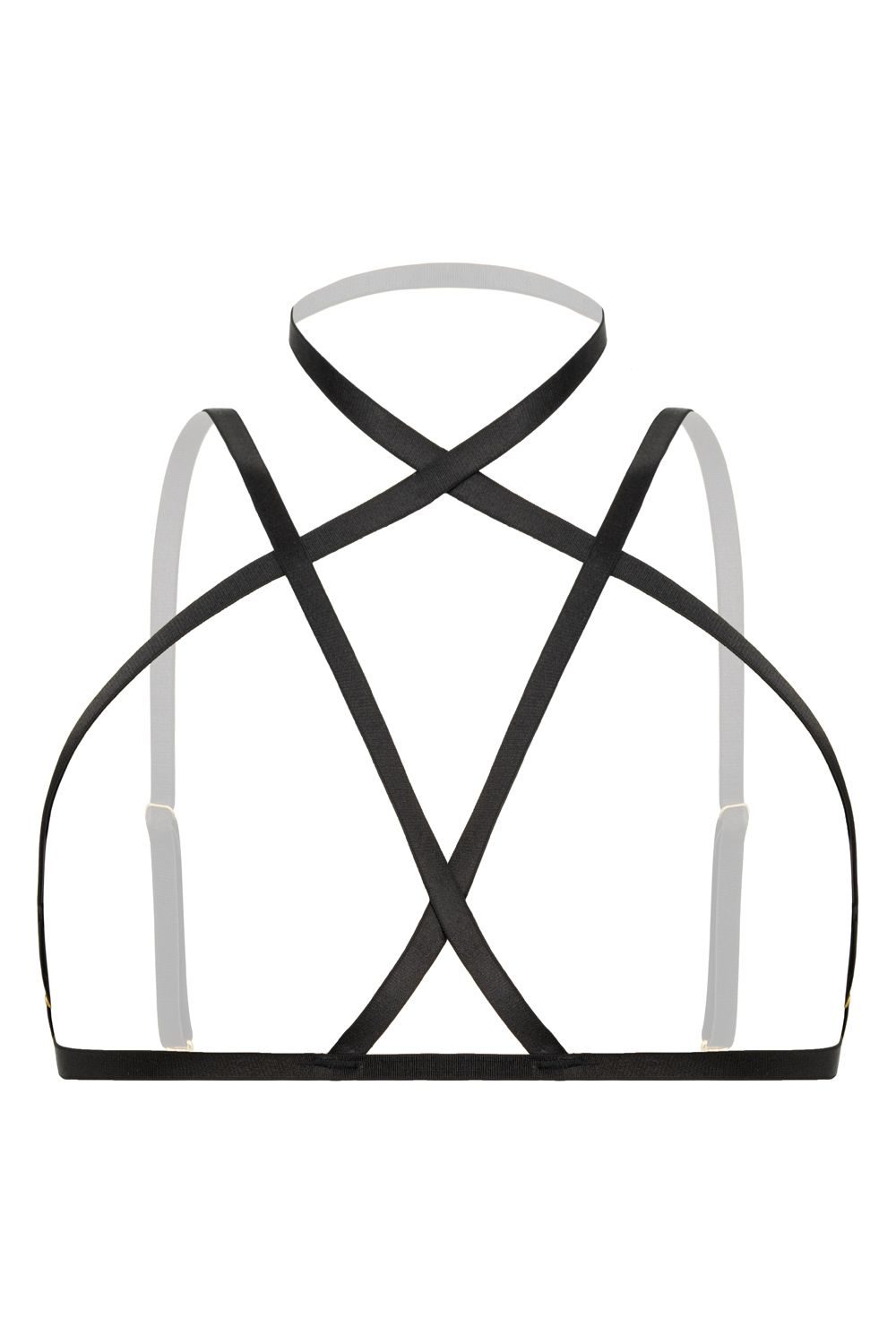 Christine - Strappy Harness Bralette Fia - zwart - afbeelding 6