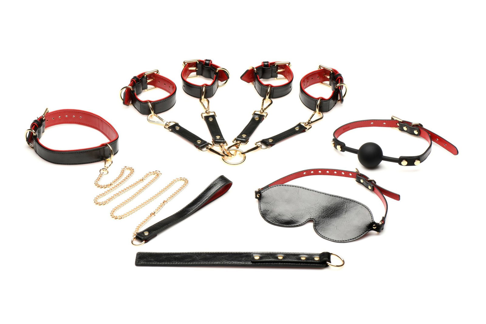 XR Brands - Lover's Luxe Bondage Set - Zwart - afbeelding 2