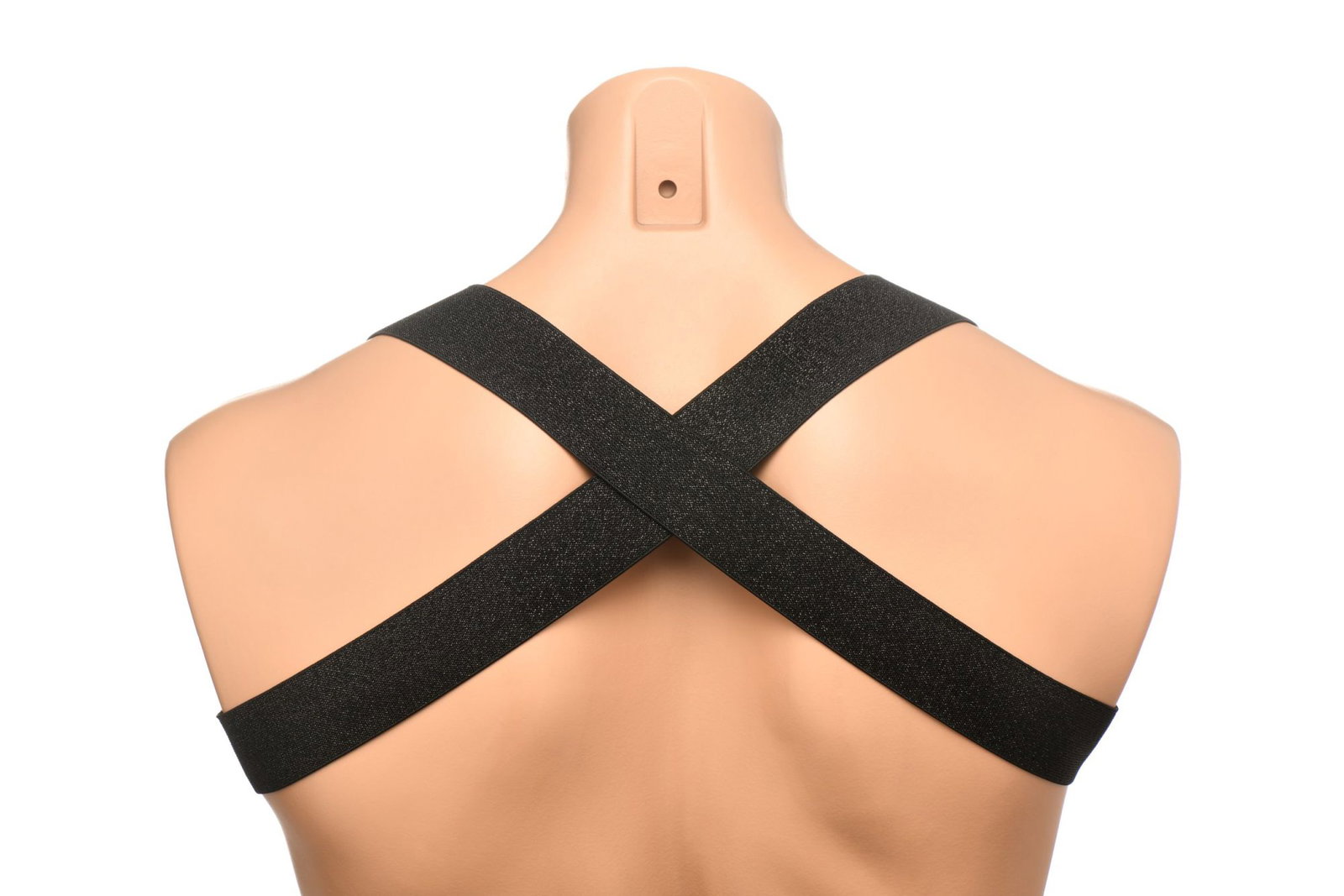 XR Brands - Borstharnas met Armbanden - Zwart - afbeelding 4