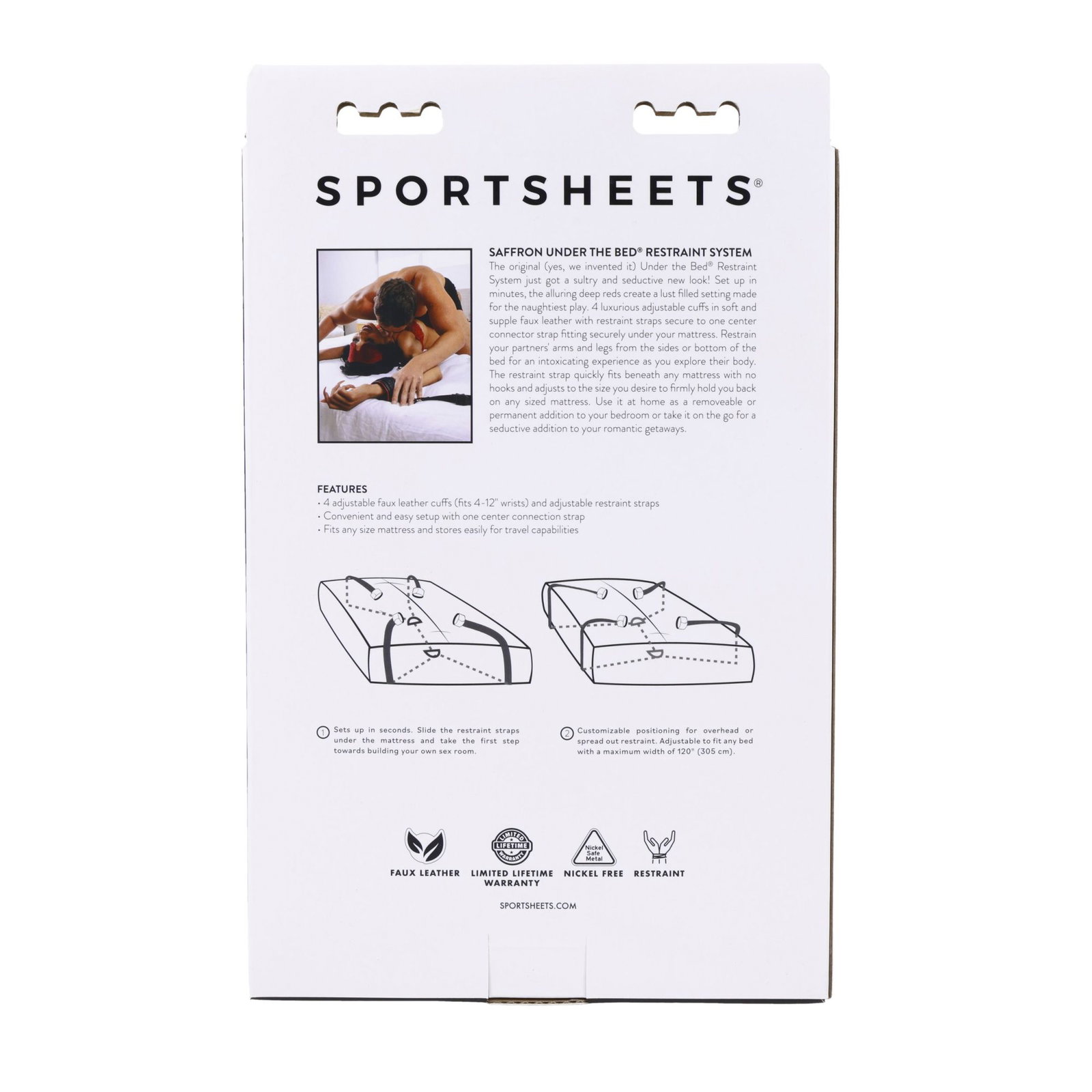 Sportsheets - Saffron Under the Bed Restraint System - afbeelding 5