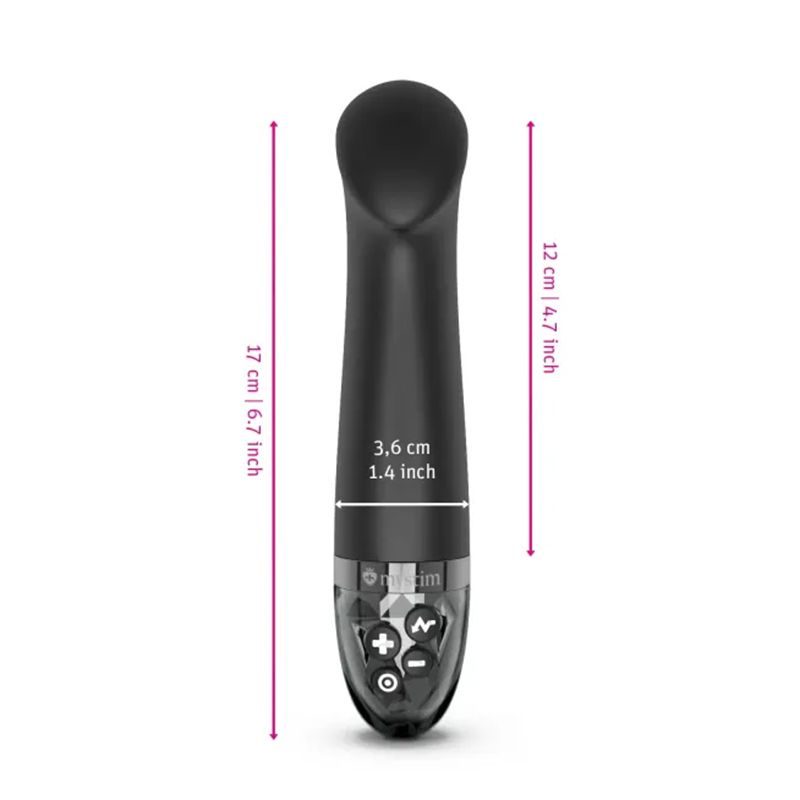 Mystim - Right On Ron eStim Vibrator Zwart - afbeelding 4