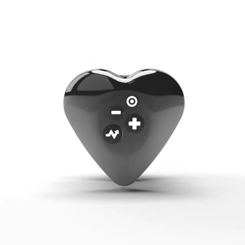 Mystim - Hearts Desire eStim Lay-On Vibrator Zwart - afbeelding 2