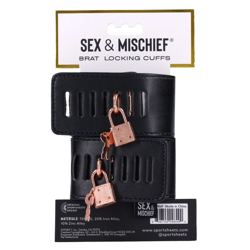 Sportsheets - Sex & Mischief Brat Locking Cuffs - afbeelding 4