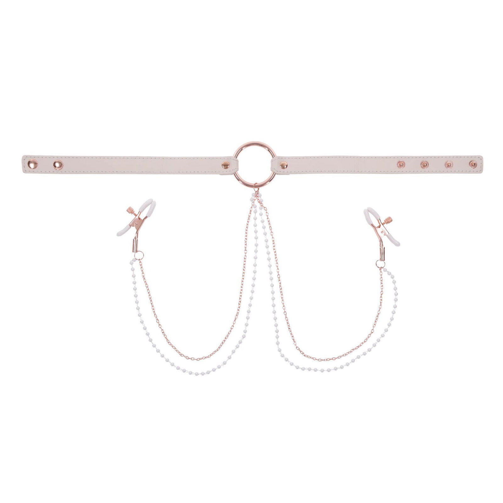 Sportsheets – S&M Peaches ‘n CreaMe Halsband met Tepelkl