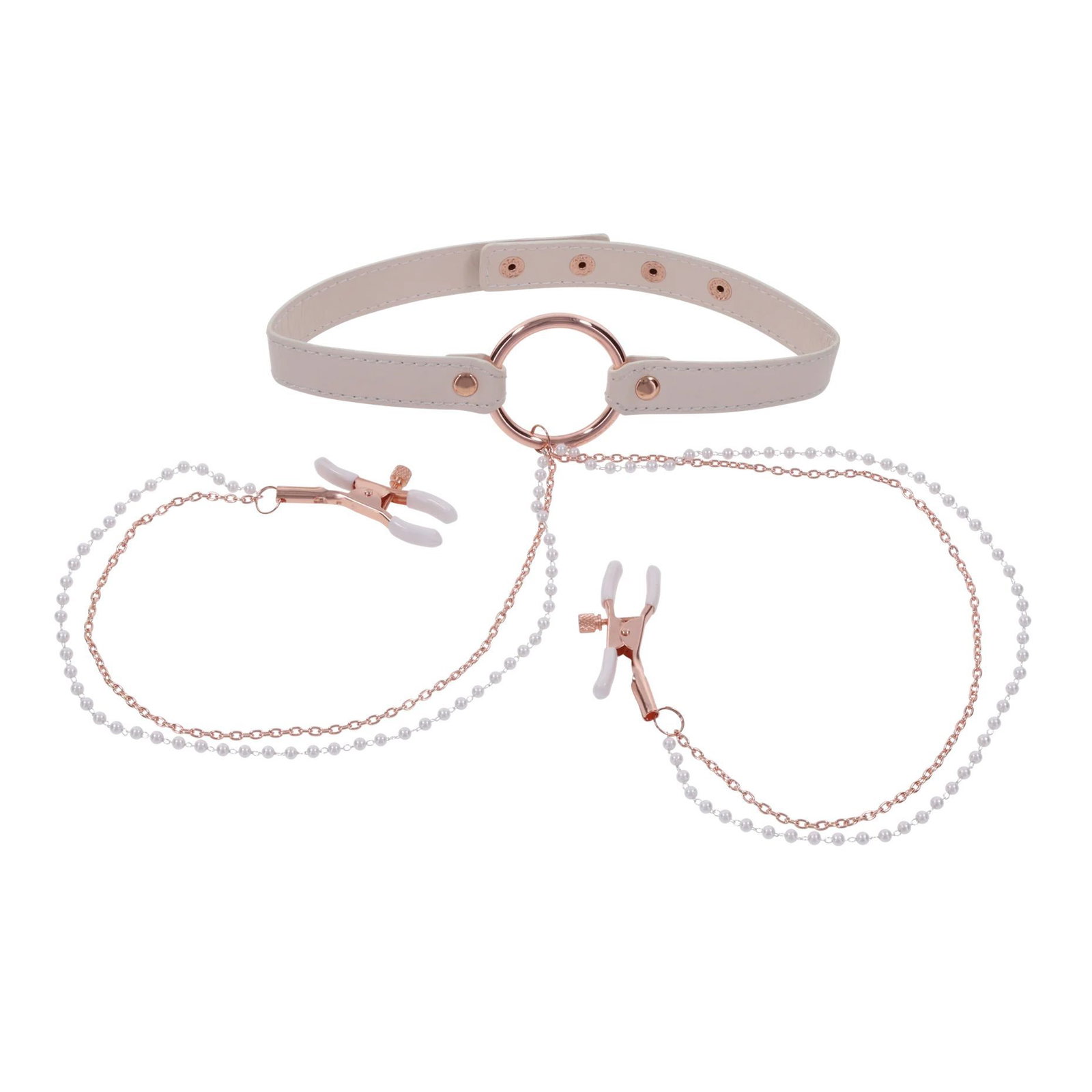 Sportsheets – S&M Peaches ‘n CreaMe Halsband met Tepelkl - afbeelding 2