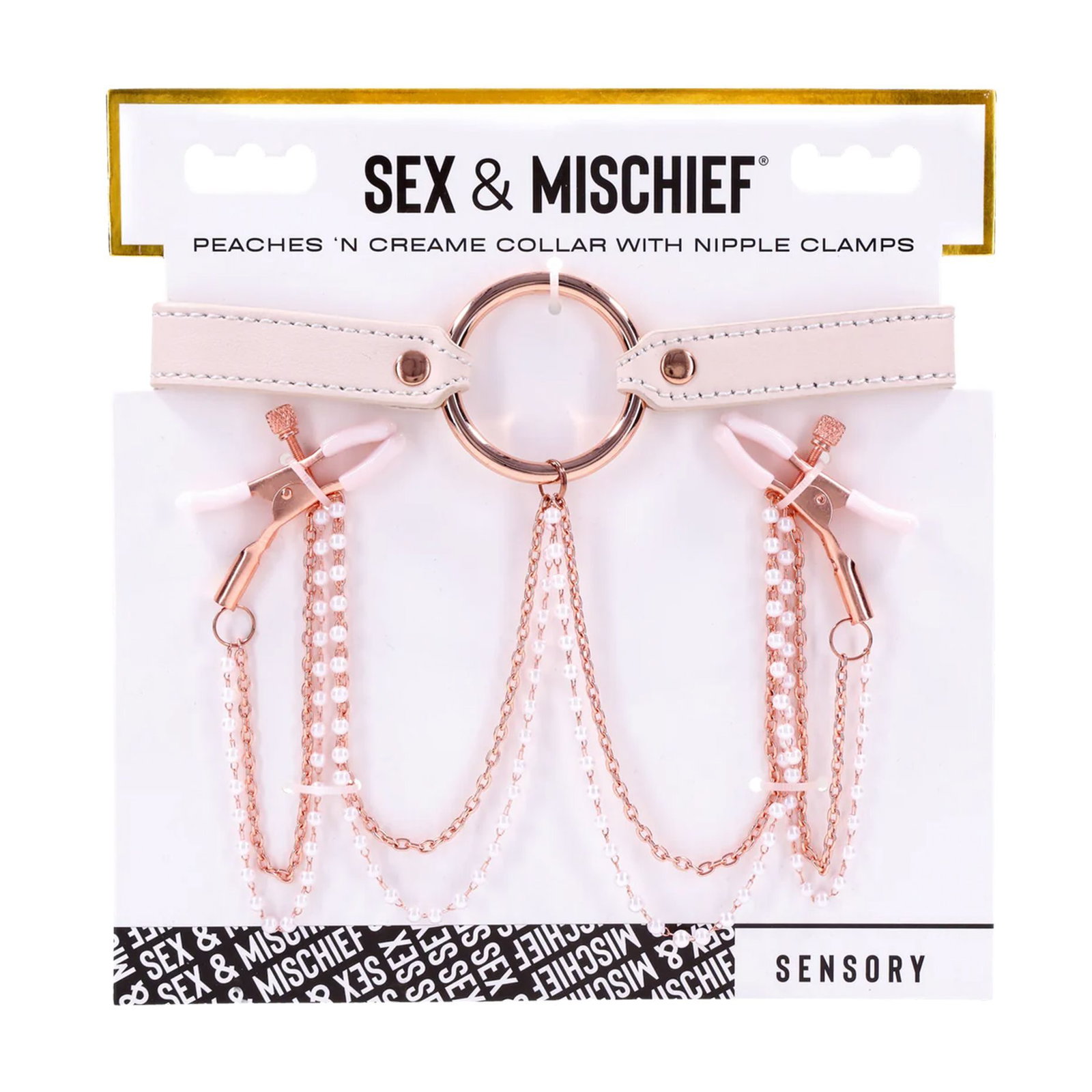 Sportsheets – S&M Peaches ‘n CreaMe Halsband met Tepelkl - afbeelding 4