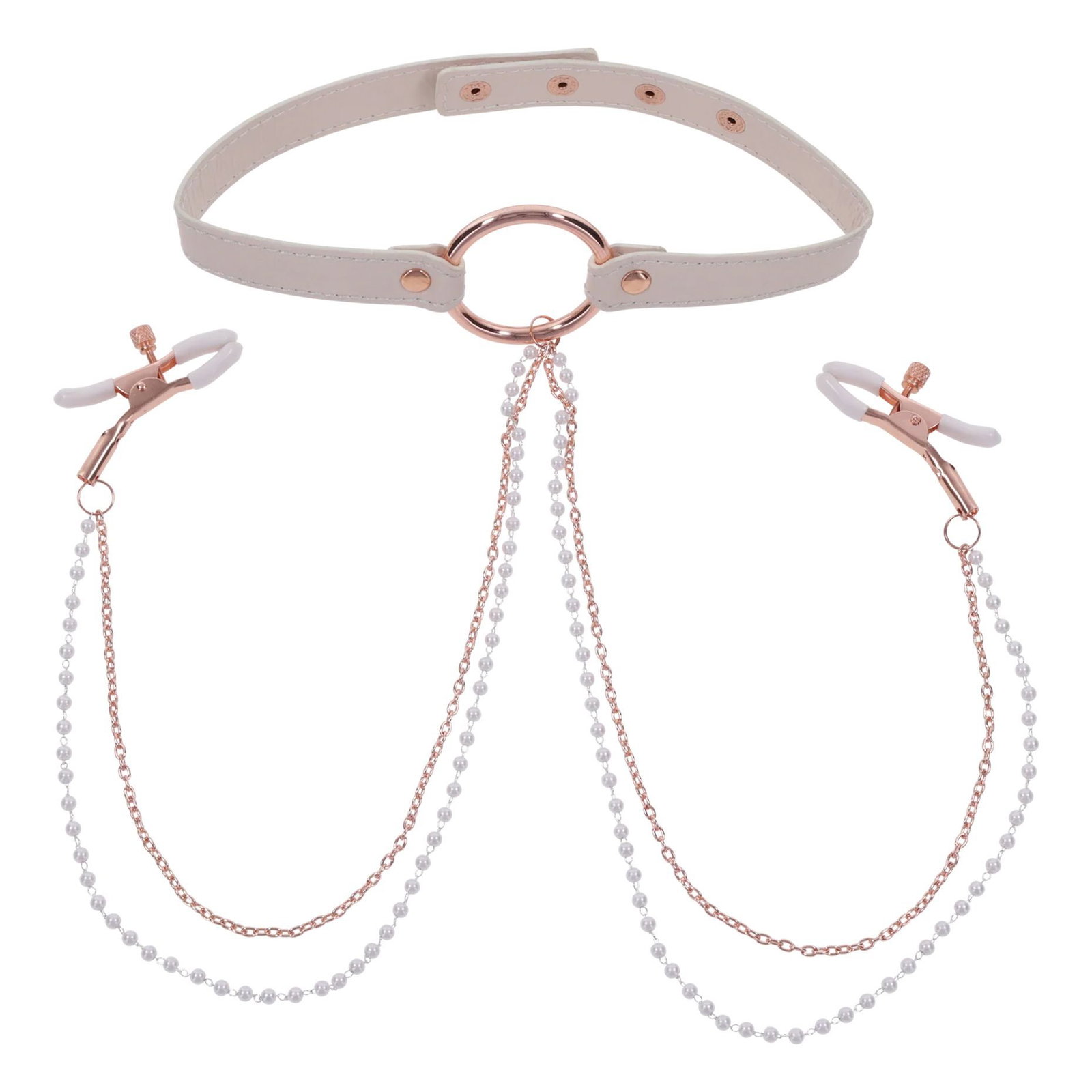 Sportsheets – S&M Peaches ‘n CreaMe Halsband met Tepelkl - afbeelding 5
