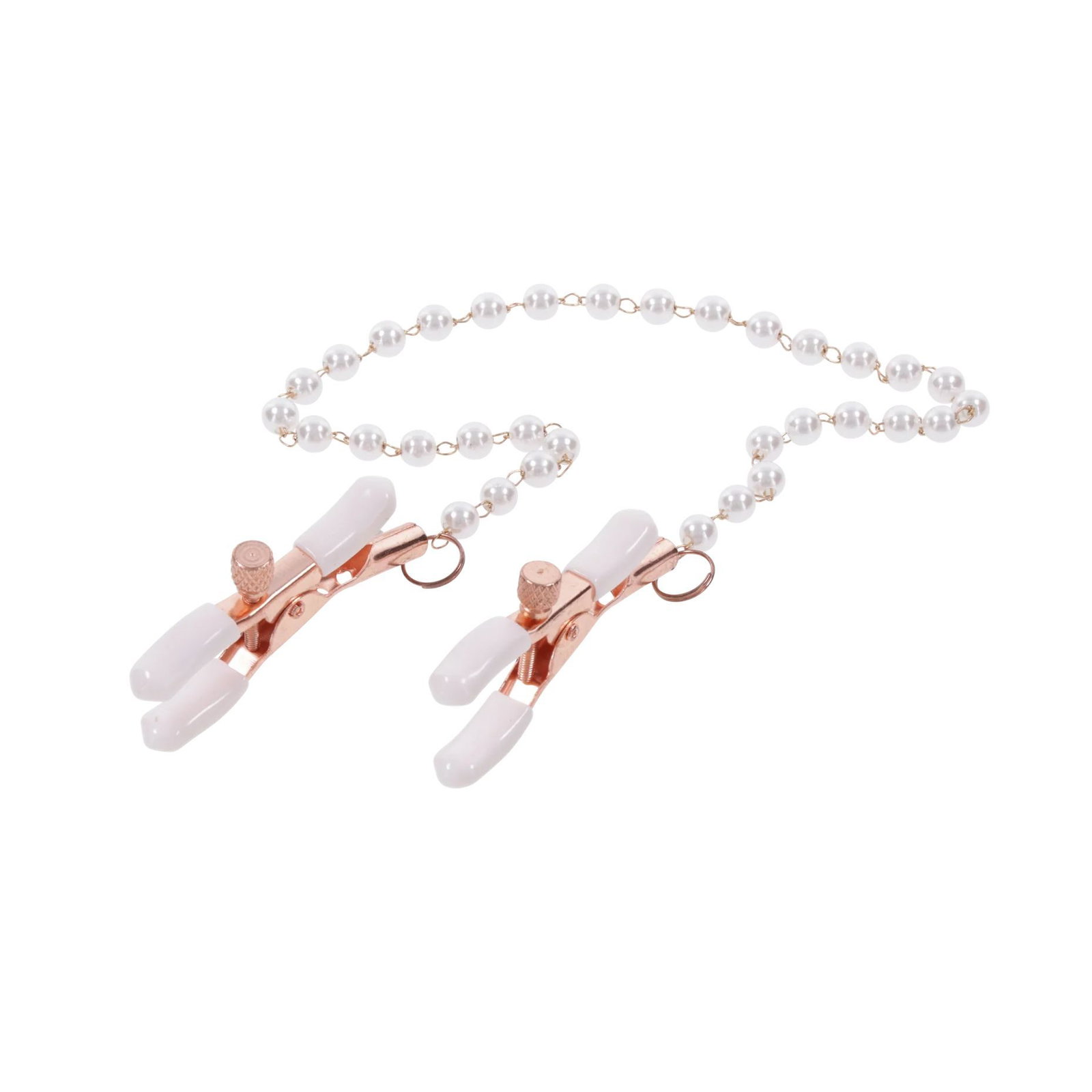 Sportsheets – Peaches ‘n CreaMe Pearl Nipple Clamps – Cr - afbeelding 4