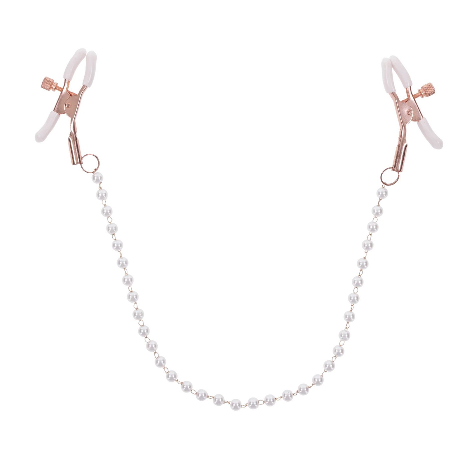 Sportsheets – Peaches ‘n CreaMe Pearl Nipple Clamps – Cr - afbeelding 5