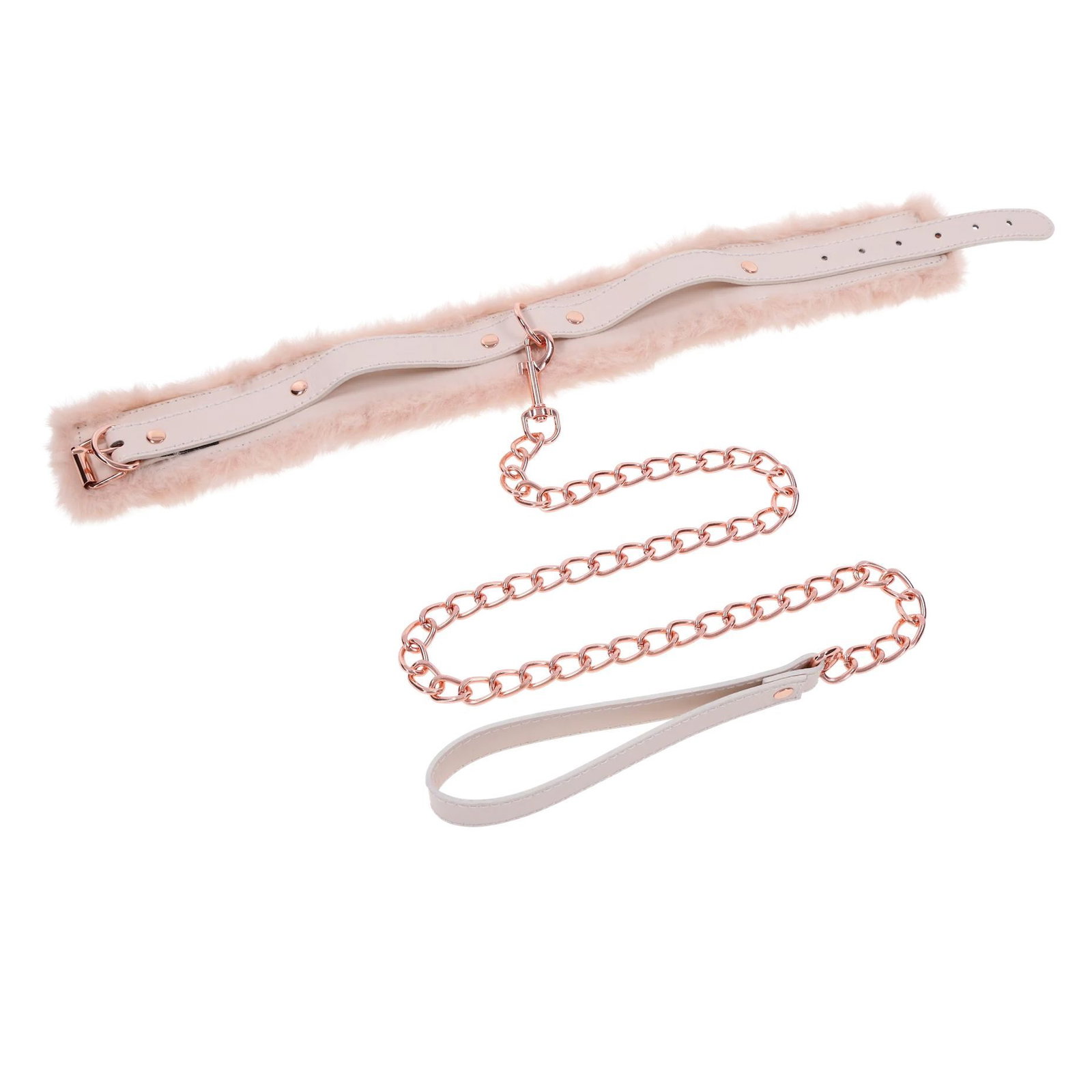 Sportsheets – S&M Peaches ‘n CreaMe Bont Halsband & Lijn - afbeelding 2