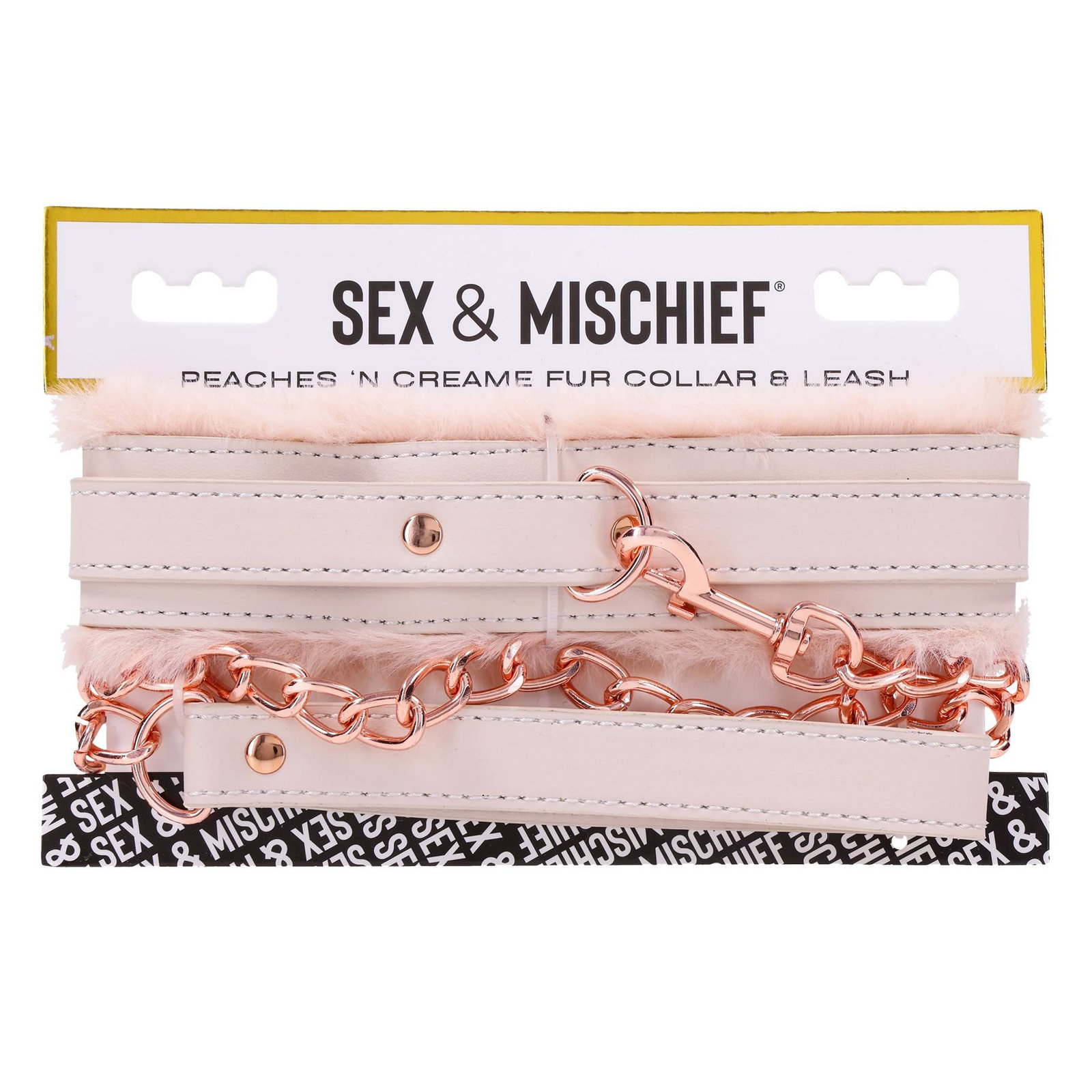 Sportsheets – S&M Peaches ‘n CreaMe Bont Halsband & Lijn - afbeelding 3
