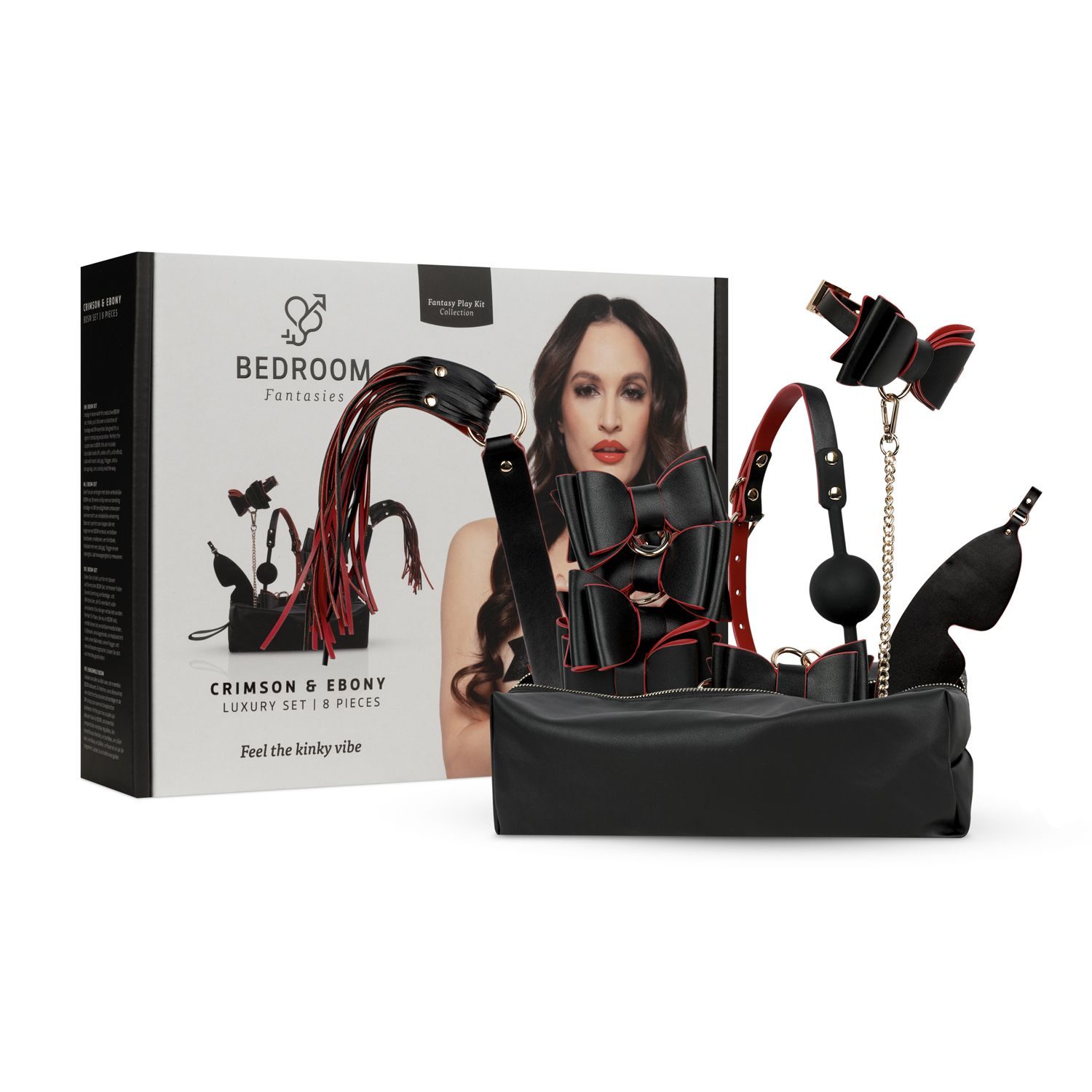 Bedroom Fantasies - Crimson & Ebony - 8-delige Luxe Set - afbeelding 2