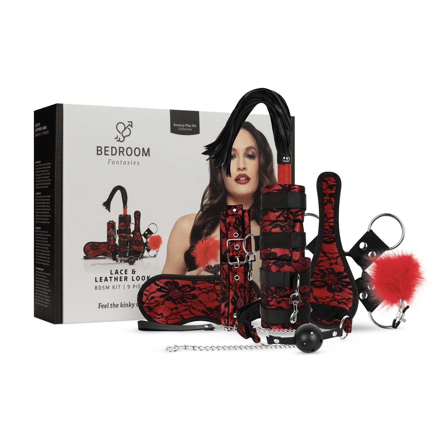 Bedroom Fantasies - Lace & Leather Look - 8-delige Bonda - afbeelding 2