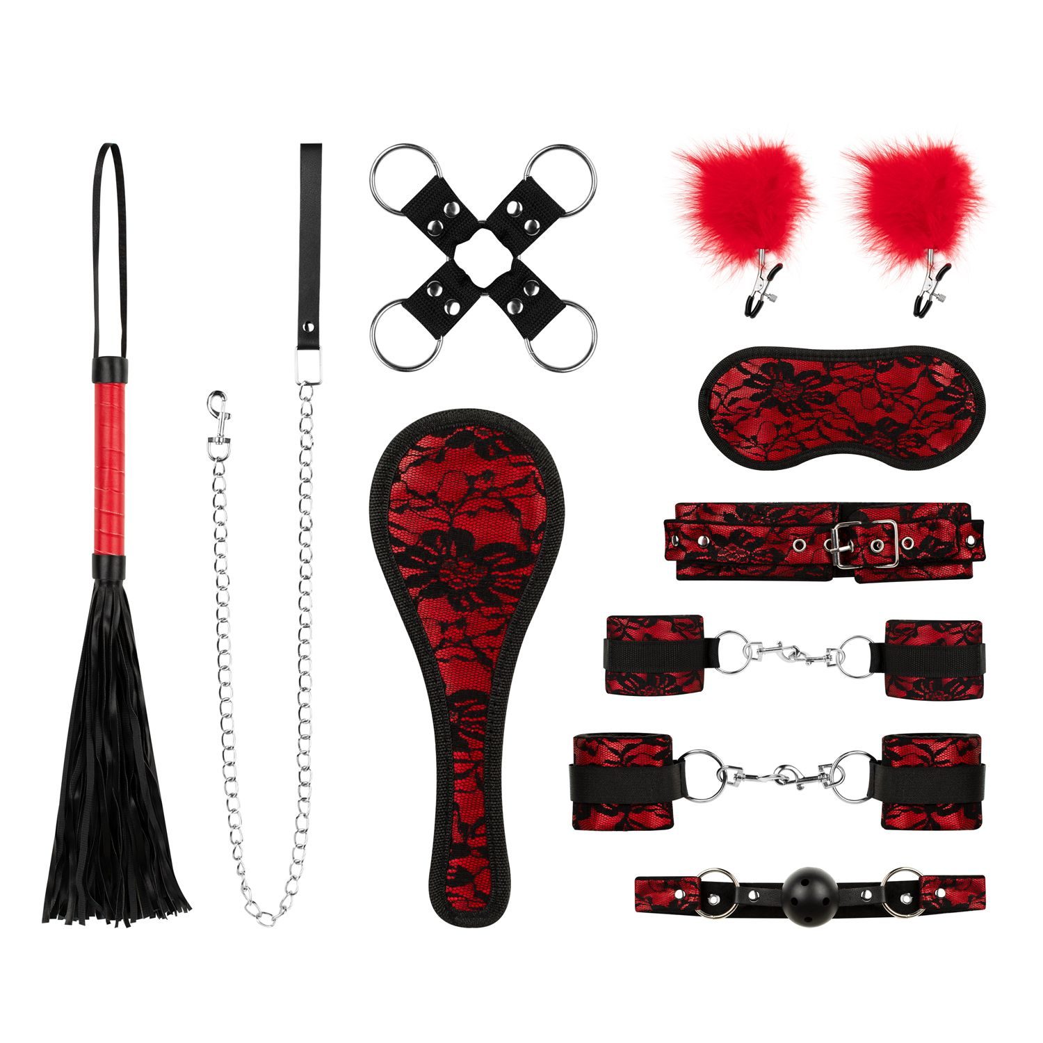Bedroom Fantasies - Lace & Leather Look - 8-delige Bonda - afbeelding 3
