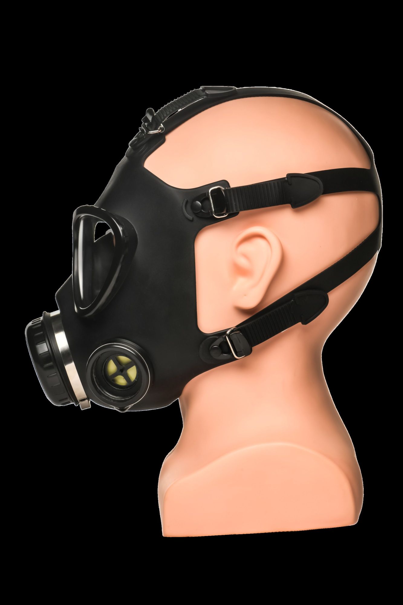 XR Brands - Inhaler Gas Masker Met Fles - Zwart & Wit - afbeelding 6