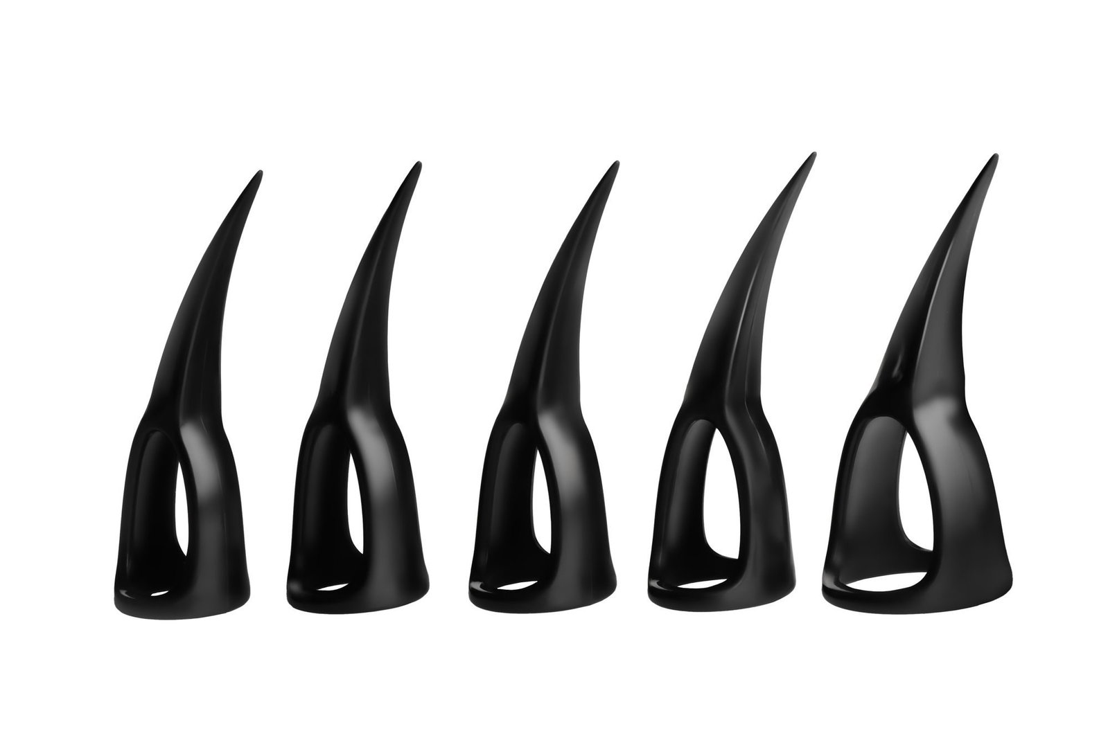 XR Brands - Set van 10 Klauwen - Zwart - afbeelding 2