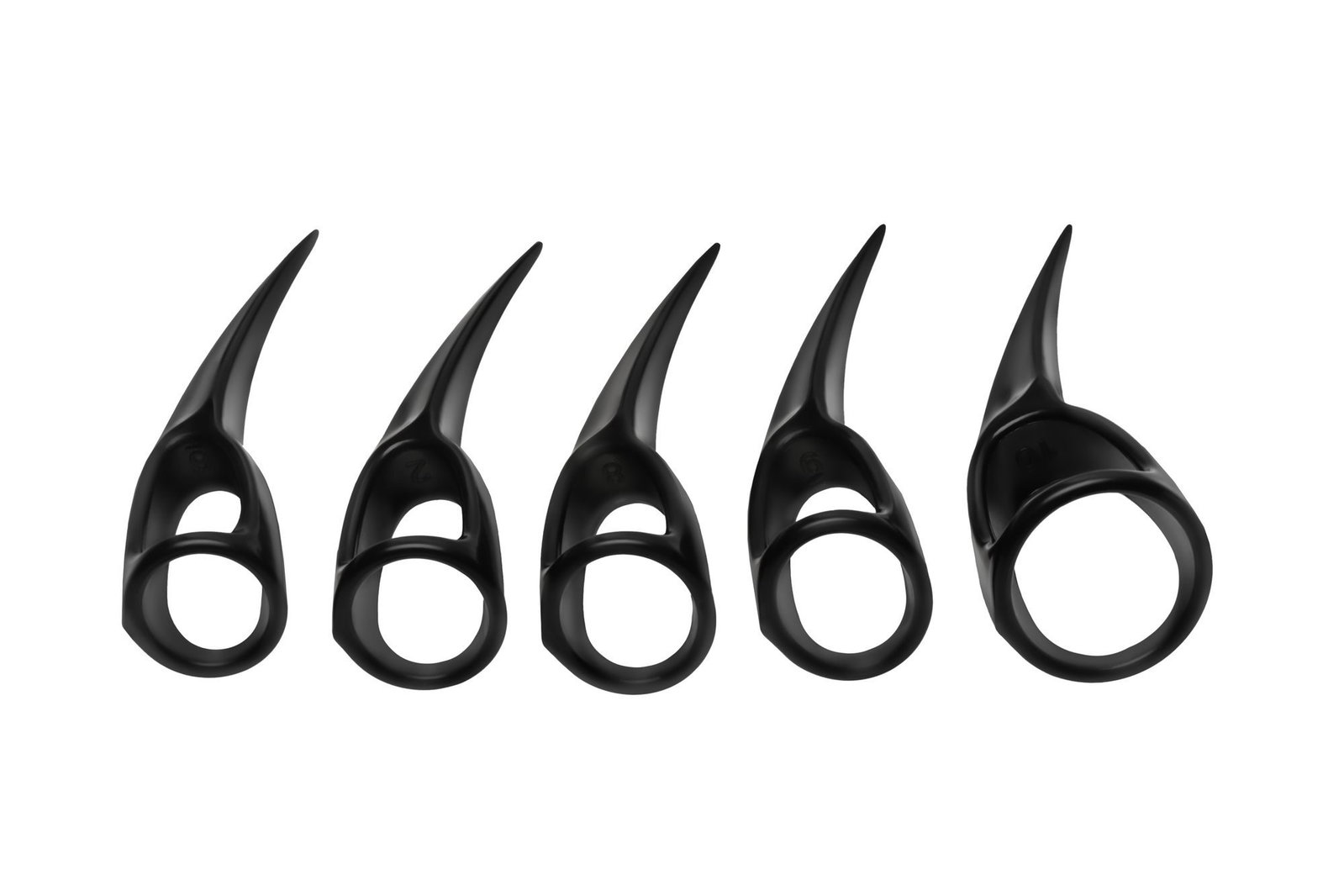 XR Brands - Set van 10 Klauwen - Zwart - afbeelding 3