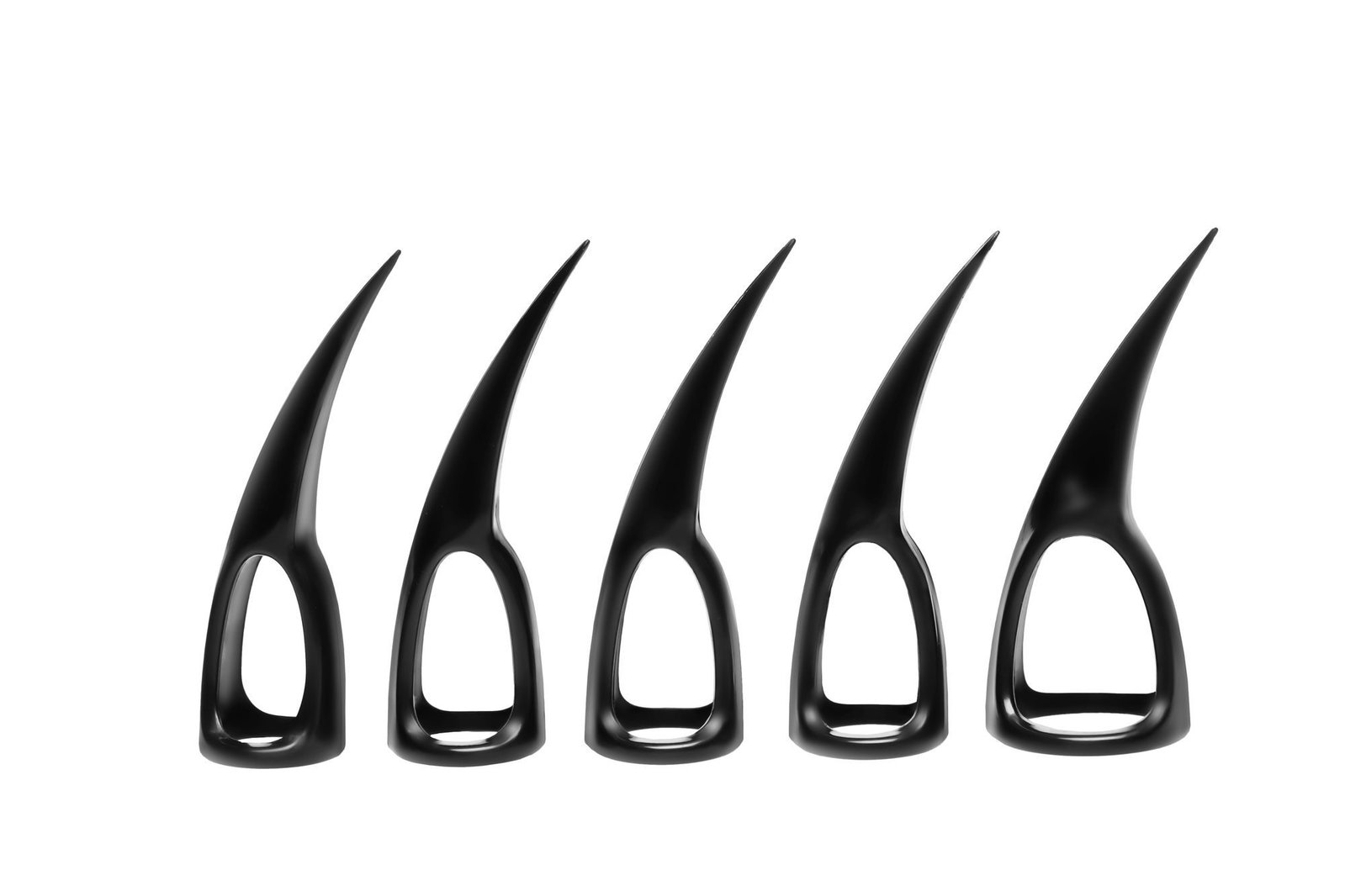 XR Brands - Set van 10 Klauwen - Zwart