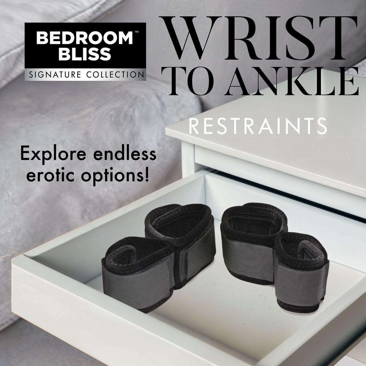XR Brands - Pols- en Enkelboeien - Zwart - afbeelding 6