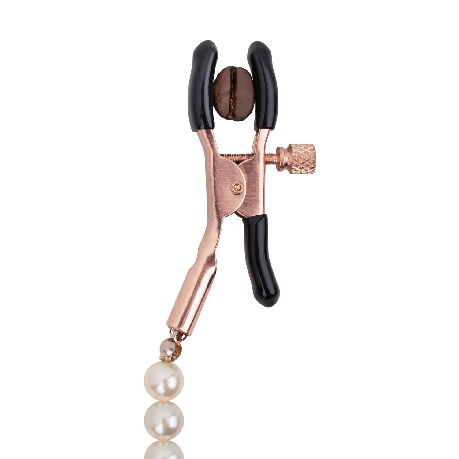 Rosy Gold - Tepelklemmen met parelketting - Verstelbaar - afbeelding 6