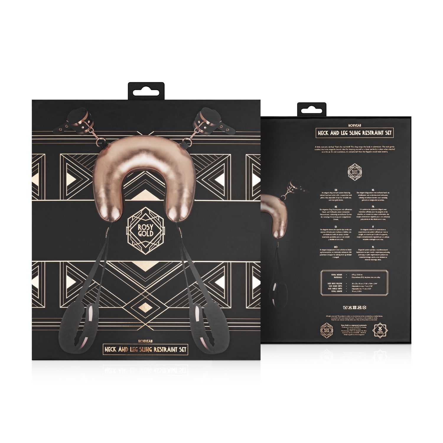 Rosy Gold - Sling Restraint Set - Roségoud - afbeelding 10