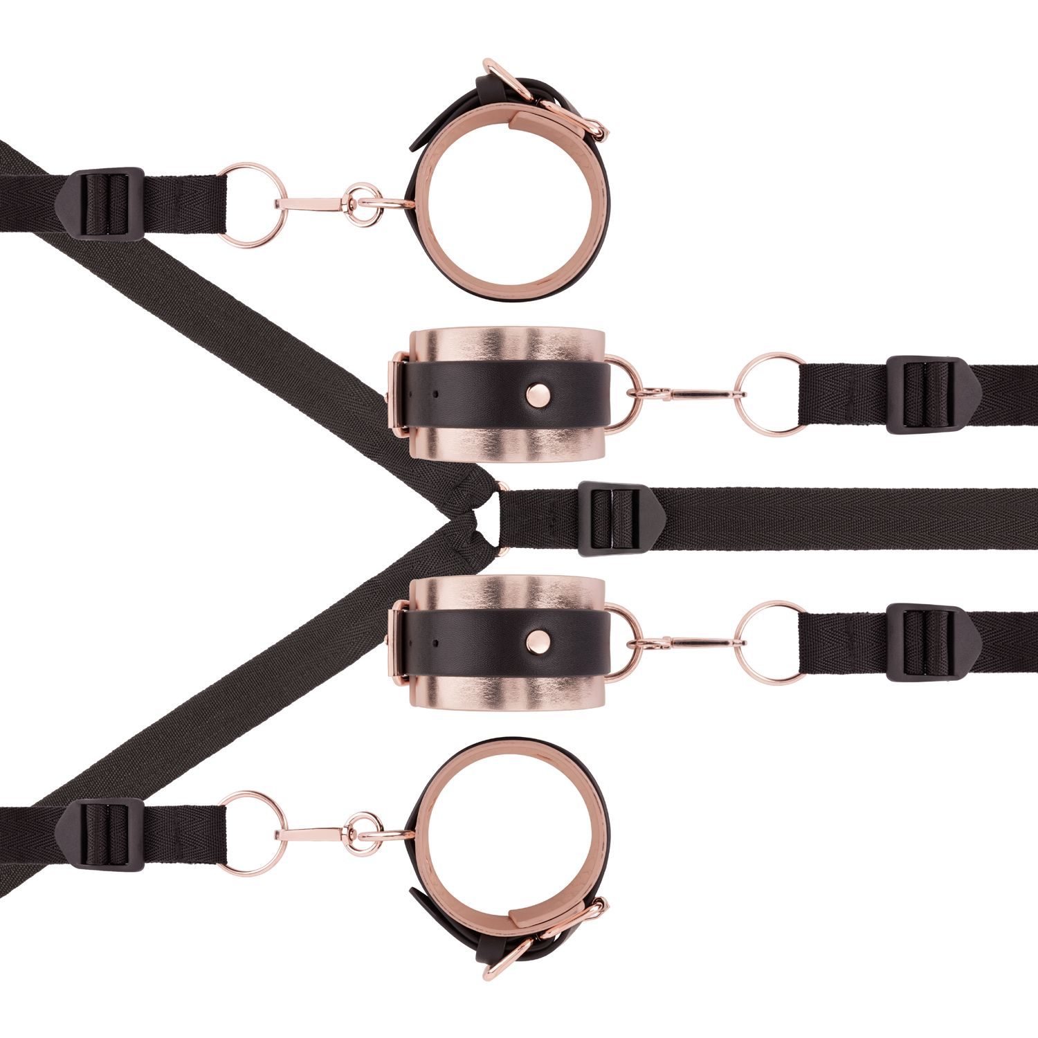 Rosy Gold - Under-Mattress Restraint Set - Zwart - afbeelding 4