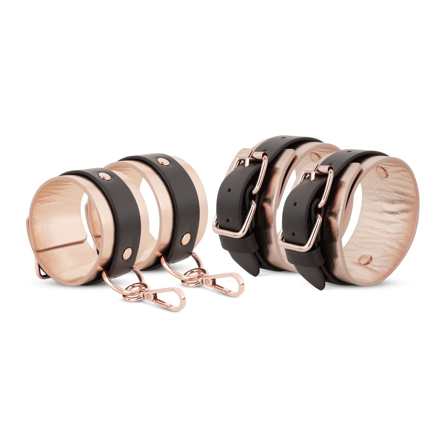 Rosy Gold - Under-Mattress Restraint Set - Zwart - afbeelding 5