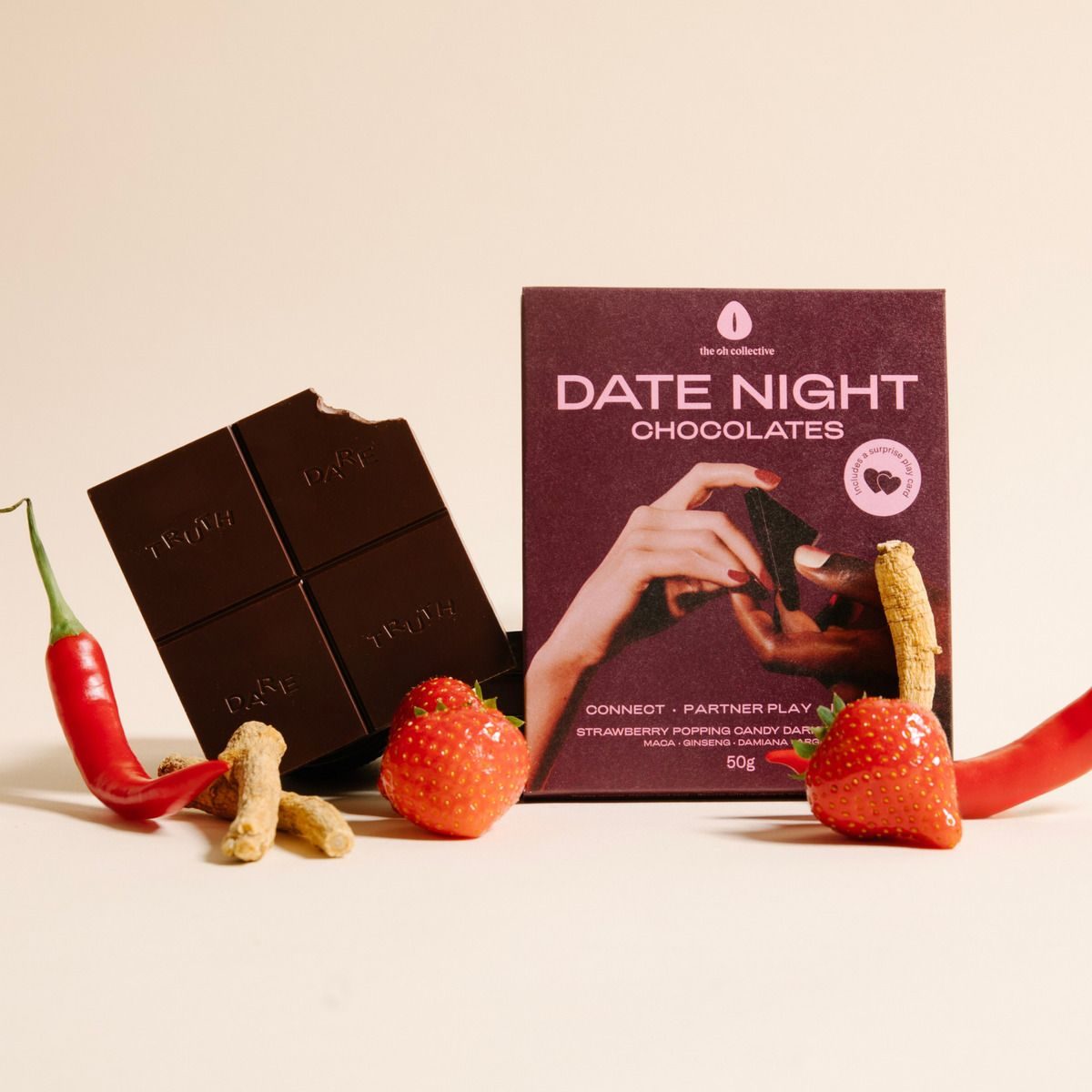 The Oh Collective – Date Night Chocolates – Met Maca & G - afbeelding 3