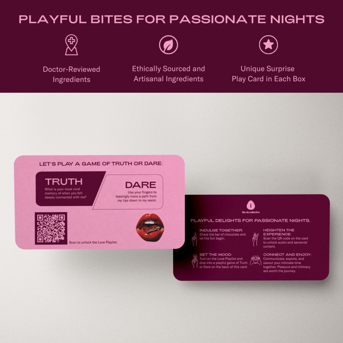 The Oh Collective – Date Night Chocolates – Met Maca & G - afbeelding 2