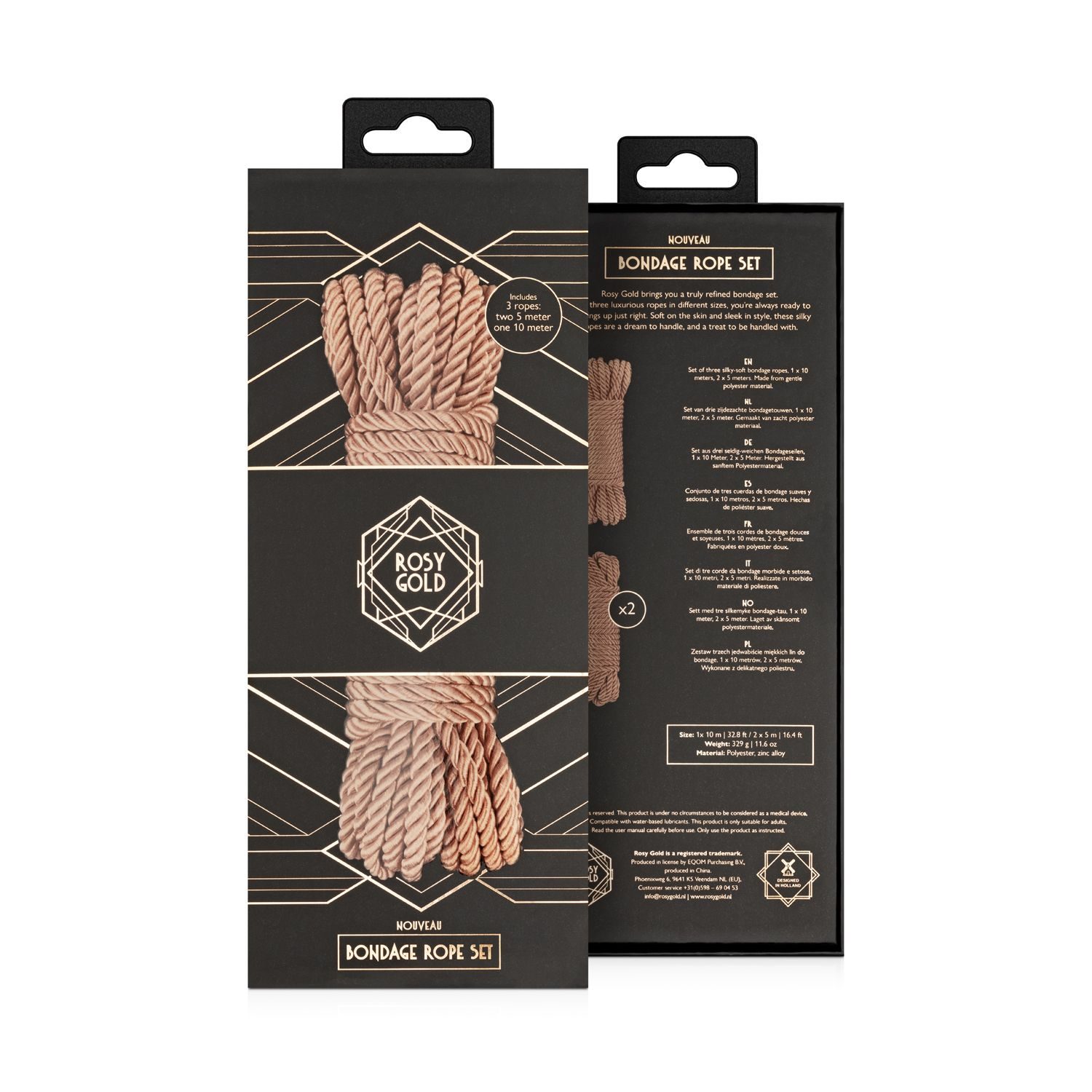 Rosy Gold – Rope Set – Luxe Bondage Touwen - afbeelding 8