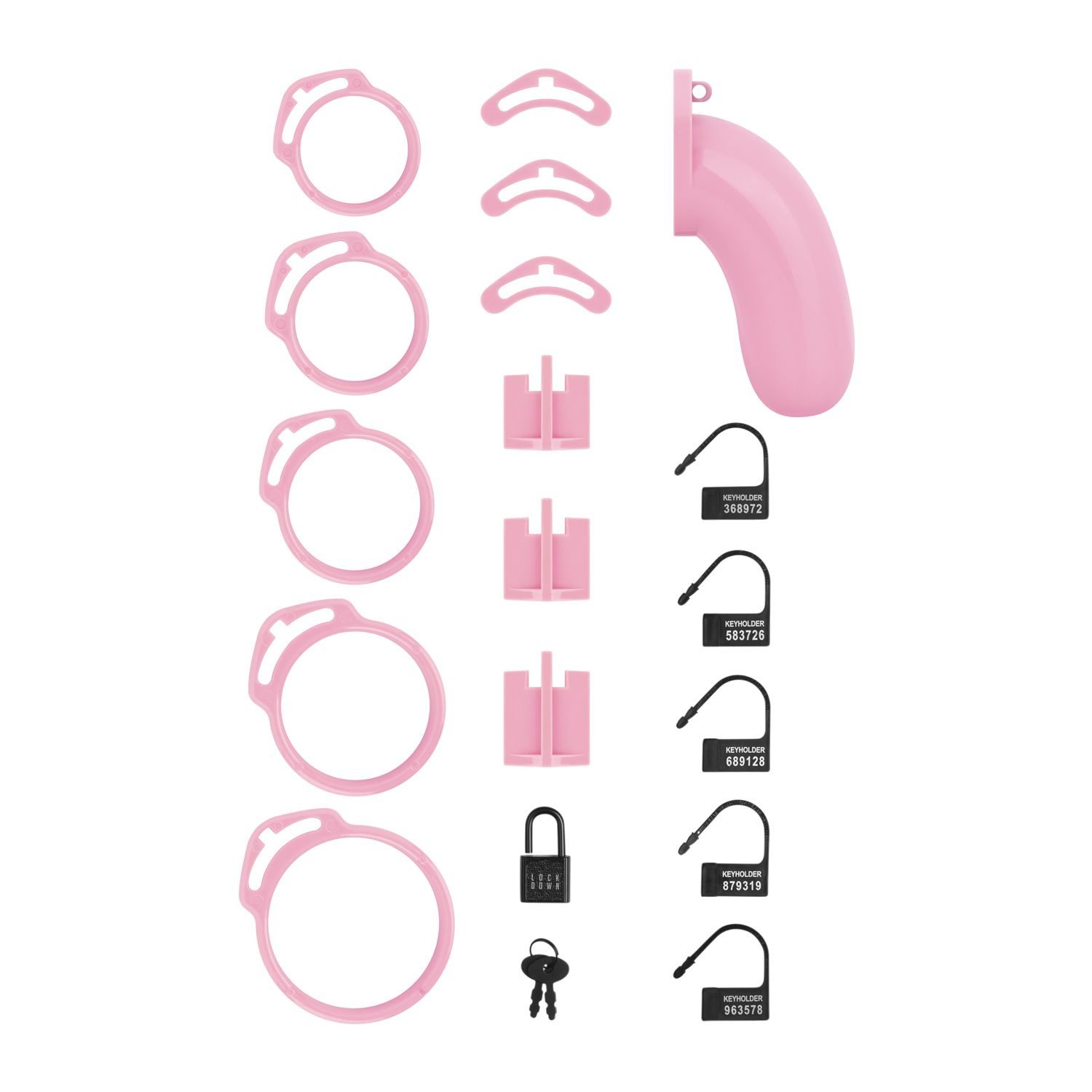 LOCKDOWN - Chastity Cage Large - Roze - afbeelding 7