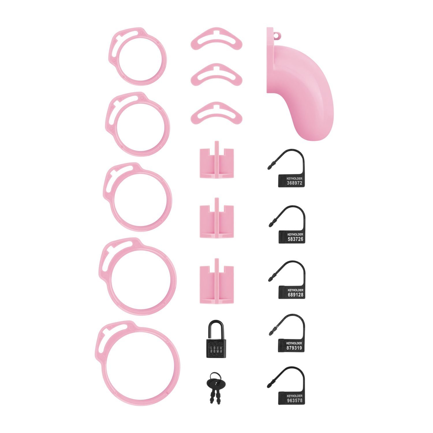 LOCKDOWN - Chastity Cage Medium - Pink - afbeelding 7
