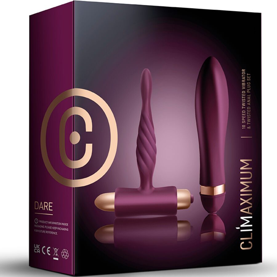 Climaximum - Dare Kit Twisted Vibrator + Anaal Plug Beginner - afbeelding 4
