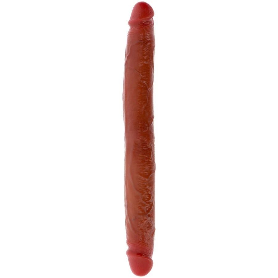 Get Real - Dubbelzijdige Siliconen Dildo Caramel 35 cm