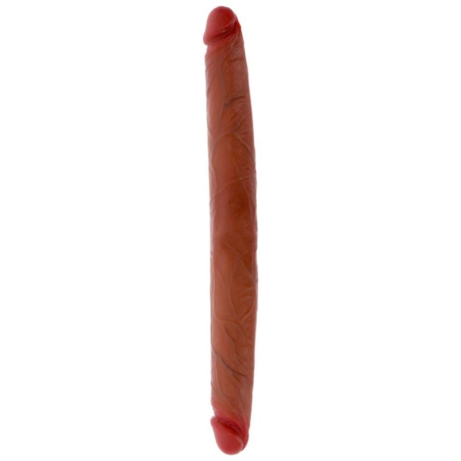 Get Real - Dubbelzijdige Siliconen Dildo Caramel 40 cm