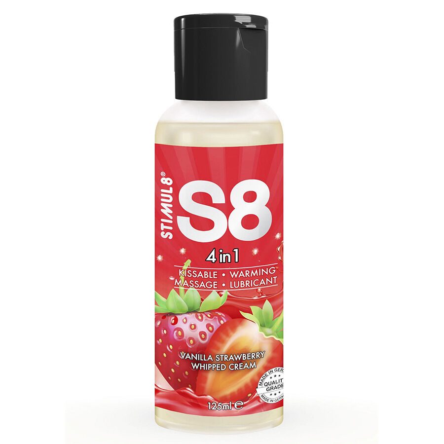 STIMUL8 - S8 4 In 1 Aardbei Dessert Glijmiddel 125 ml