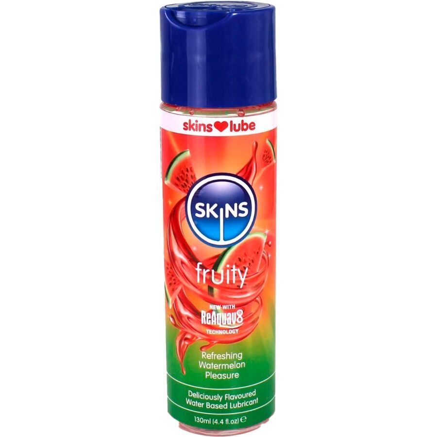 Skins - Fruitig Glijmiddel Op Waterbasis, Watermeloen 130 ml