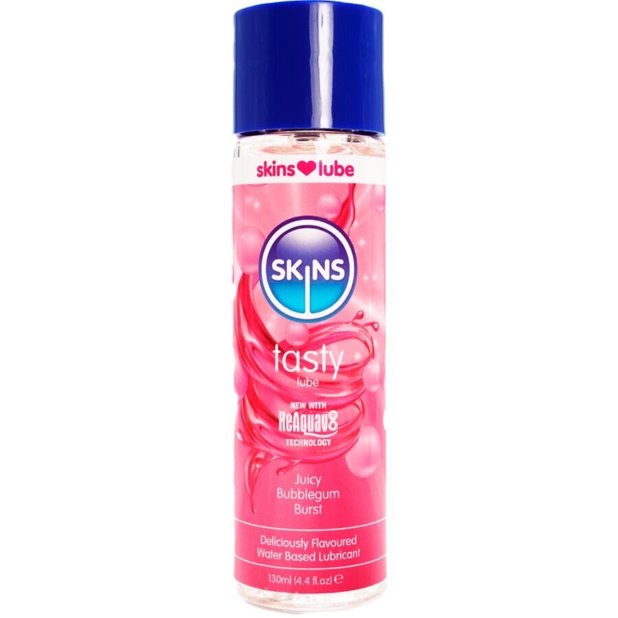 Skins - Smakelijk Glijmiddel Op Waterbasis Bubblegum 130 ml