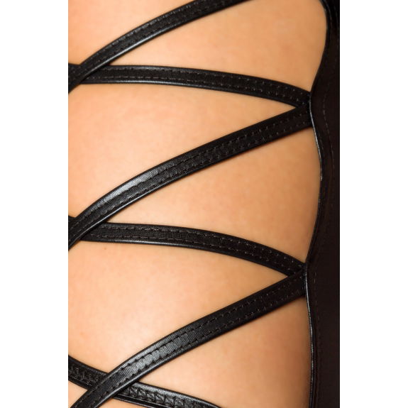 Wetlook jumpsuit van Saresia bandage