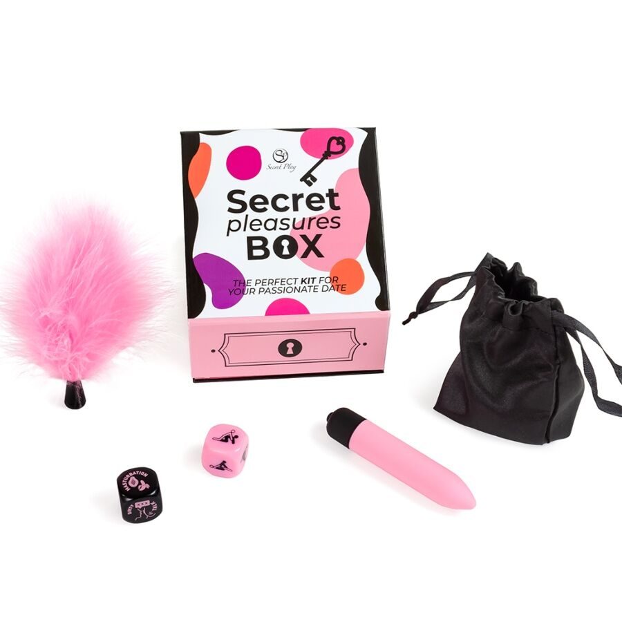 Secret Play - Pleasures Box Voor Stellen: Dobbelstenen + Vibrerende Kogel + Veerpen - afbeelding 2