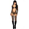 3-delige zwarte mesh-outfit 3-delige zwarte mesh-outfit