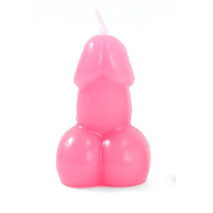 Diablo Picante - Penisvormige Kaars In Fuchsia Kleur
