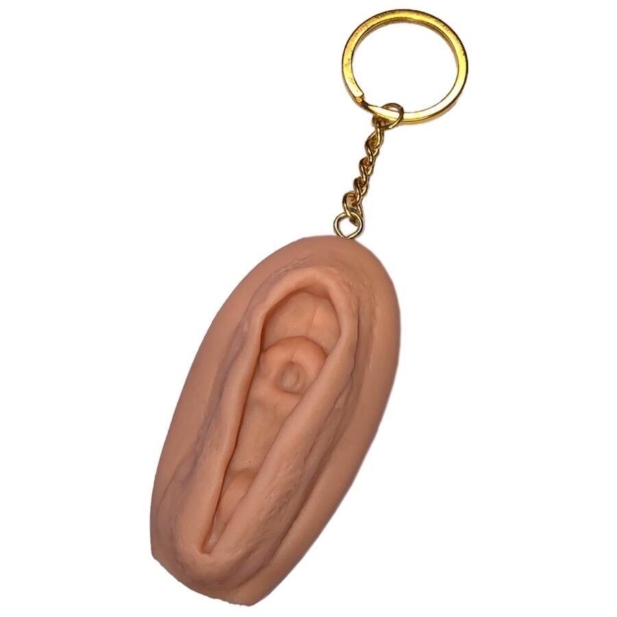 Diablo Picante - Vagina Sleutelhanger Lichte Tint