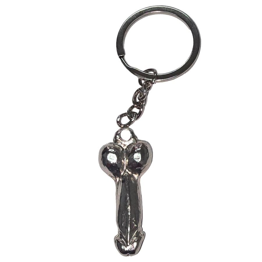 Diablo Picante - Zilveren Metalen Penis Sleutelhanger