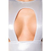 Mini-jurk metallic look wit
