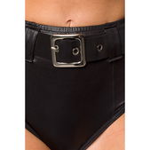 Sexy Gogo-set metallic zwart